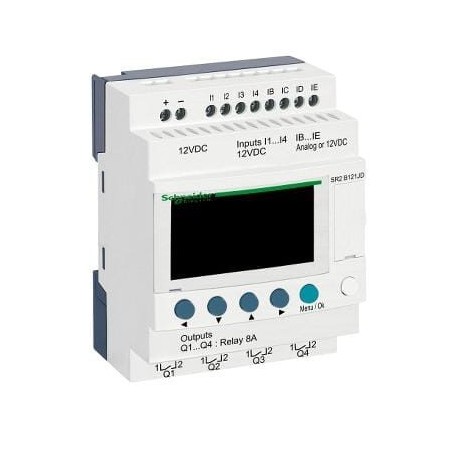 Zelio smart rel.,8I/4RO,12VDC - SR2B121JD