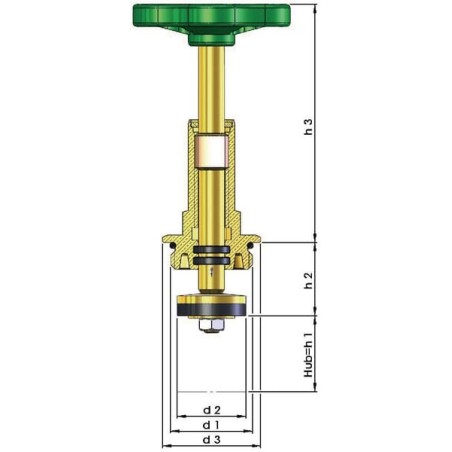 SSV upper part 1 1/2 inch - SSV9112