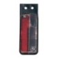 Marker light rectangular, 12V, red/transparent, bolt on, Flat plug, Geka - SPLH391 Marker light rectangular, 12V, red/transparent, bolt on, Flat plug, Geka - SPLH391