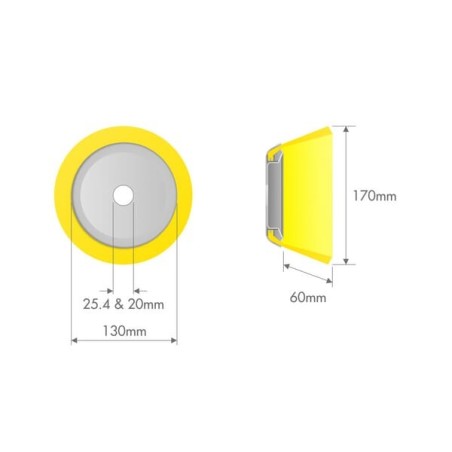 Freischneider Unkrautbürste 170x60 PP - SRKO230004