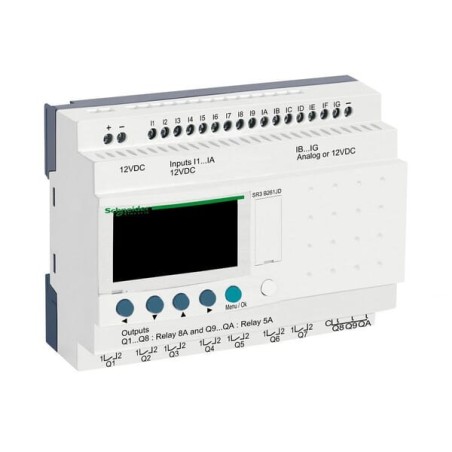 Zelio Logic, 12VDC, 16I, 10O - SR3B261JD