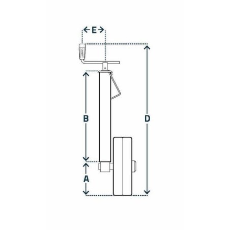 Depth adjusting wheel 60x820mm - STRZB405