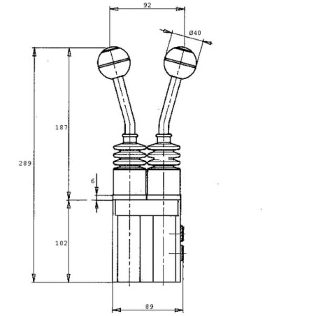 Servo handle SV20-1-B01-G001A - SV201B01G