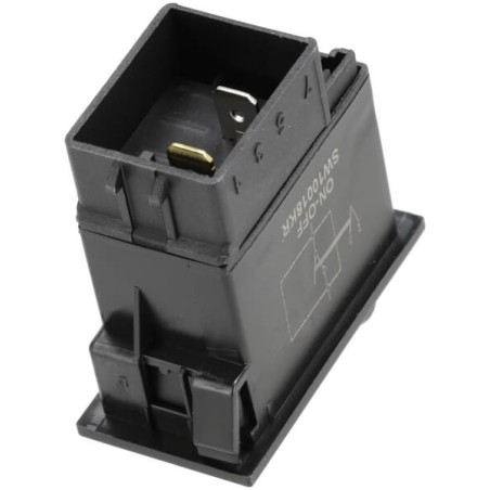 Rocker switch, I-0, on-off, 12/24V, 2-pin, function lighting - SW10018KR