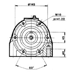 Flange support SAE-C - SU9FLENSC