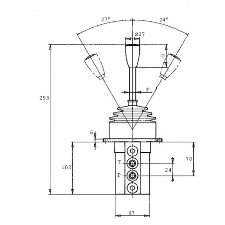 Servo handle SV11-B/01G-001Ax2 - SV11B01G