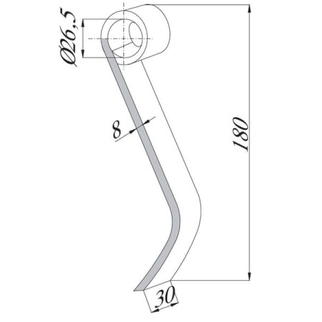 Nóż bijaka 03 oryg. - T40005143R