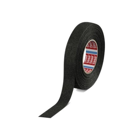 Taśma flizowa z tworzywa PET, czarna, 15 m x 15 mm TesaBAND - T516080000600