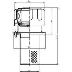 Tankeinfüllstutzen - TA46FL10B00C65