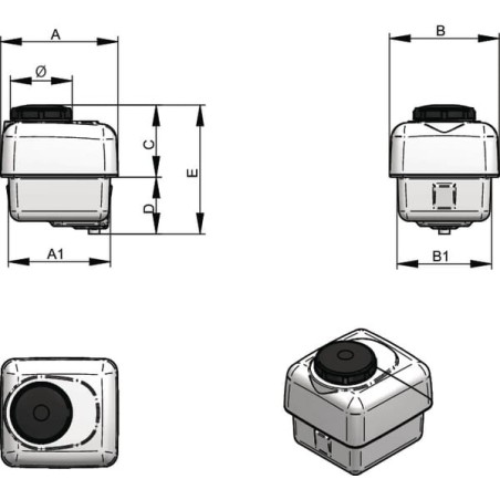 Tank Polyethylen 200 l - TA200PE