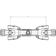 Wał przegubowy T40 L510 mm, widłak szybkozłączny Comer - T400510ENC12C12