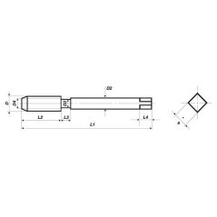 Gwintownik drobnozwojny Völkel, 2 szt, M16 x 1.5 HSS - TA1511615