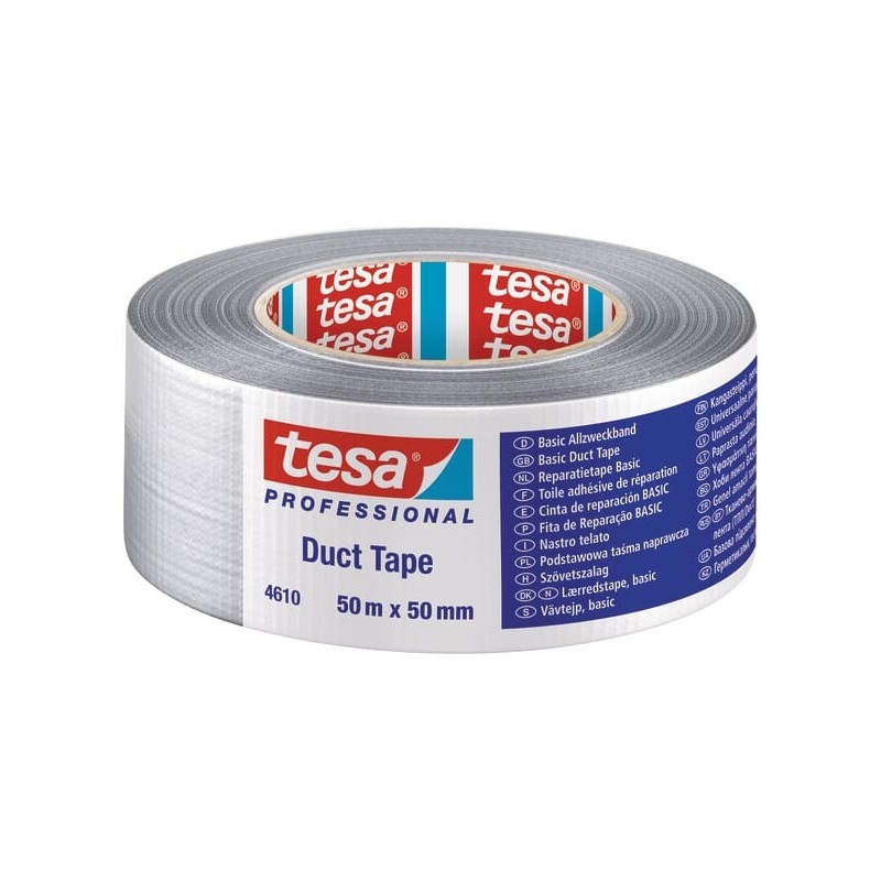 Duct tape basic, silver, 50mmx25M - T046100000101 Duct tape basic, silver, 50mmx25M - T046100000101
