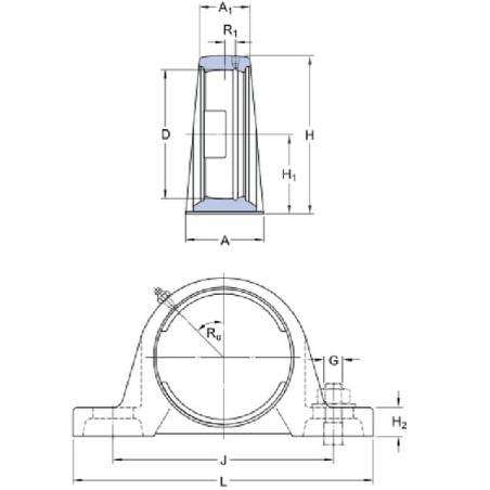 Bearing housing - SYJ506