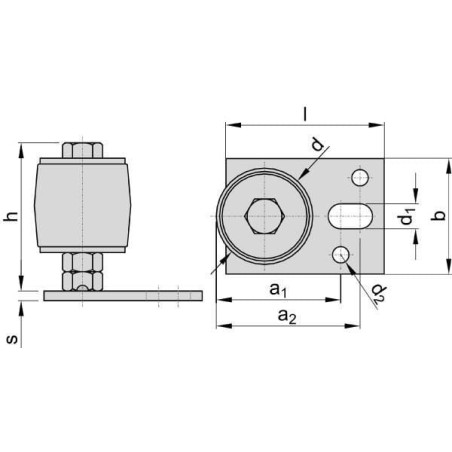 Führungsrolle mit Platte - TB336650
