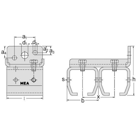 Doppelwandbefestigung Gr.2 - TB335660
