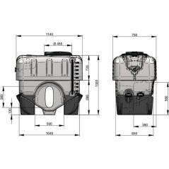 Tank 600 Liter PE - TAMIN600PE