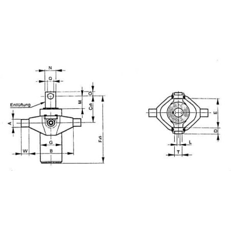 Teleskopzylinder 4T-2 Stufen - TC4505WEB