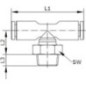 Push-in fitting - TCRMT1238P