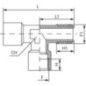 T-Stück - TCFFM12