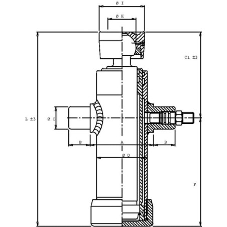 Teleskopzylinder m.Kugel 2-St - TC3024