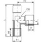 T piece fitting - TCMFM12