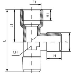 T-Stück - TCFMM12