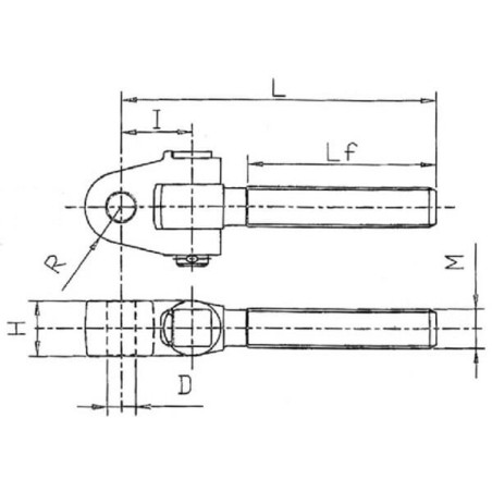 Gabelgelenkkopf Kat.2 CBM - TFS17DX