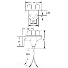 TOR2460 Britax, Runde Umrissleuchten 