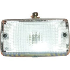 Reversing light rectangular, red/transparent, bolt on - TOR4521