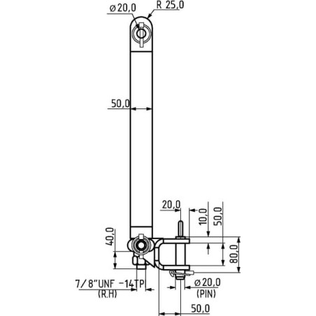 Three Point drawbar support category 1 - TL150861