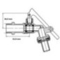 Tap lockable 1/2 inch - TK12LC Tap lockable 1/2 inch - TK12LC