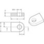Gate eye 3/4 diameter - TO8253B Gate eye 3/4 diameter - TO8253B