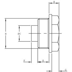 Magnetstopfen M22x1.5 - TKM22M