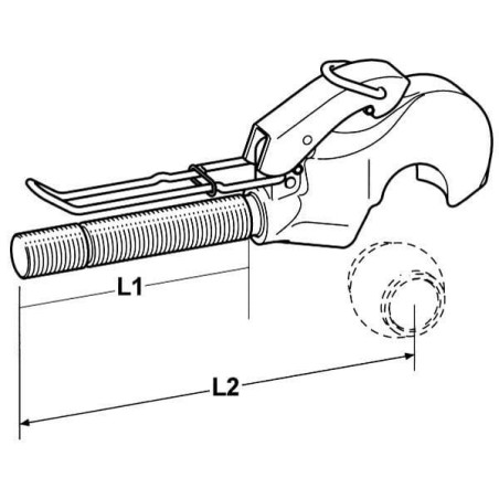 Toplink hook M36x3,0 cat. 3/2R - TL363032RKR