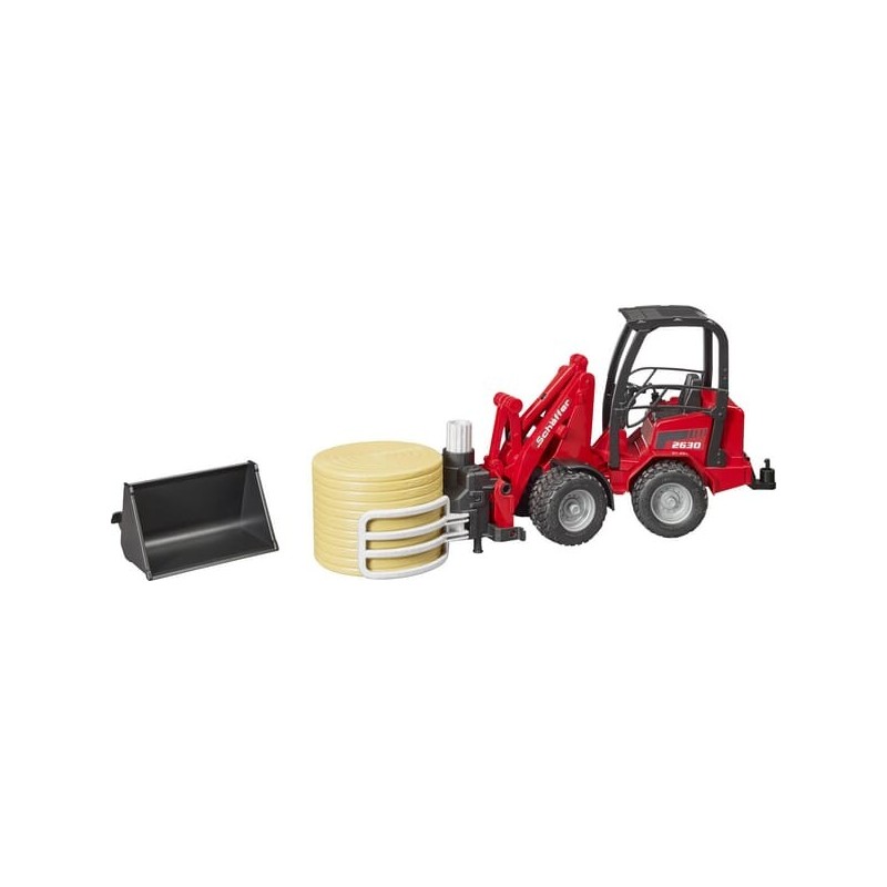 Schäffer compact loader 2630 with bale gripper1 round bale - U02192 Schäffer compact loader 2630 with bale gripper1 round bale - U02192