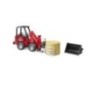 Schäffer compact loader 2630 with bale gripper1 round bale - U02192 Schäffer compact loader 2630 with bale gripper1 round bale - U02192