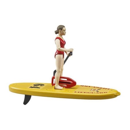 Rettungsschwimmer mit Stand-up-Paddle-Board - U62785