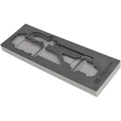 Moduł piankowy pusty, zestaw kluczy imbusowych i Torx 18 szt. - TT858002