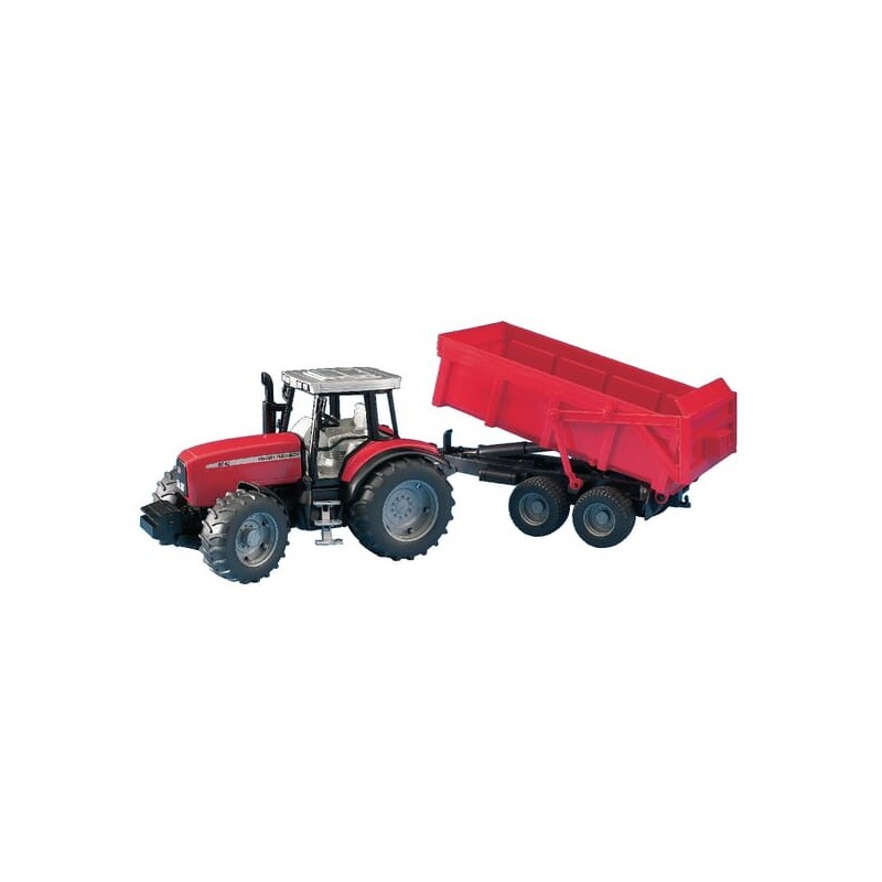 MF 7480 with trailer - U02045