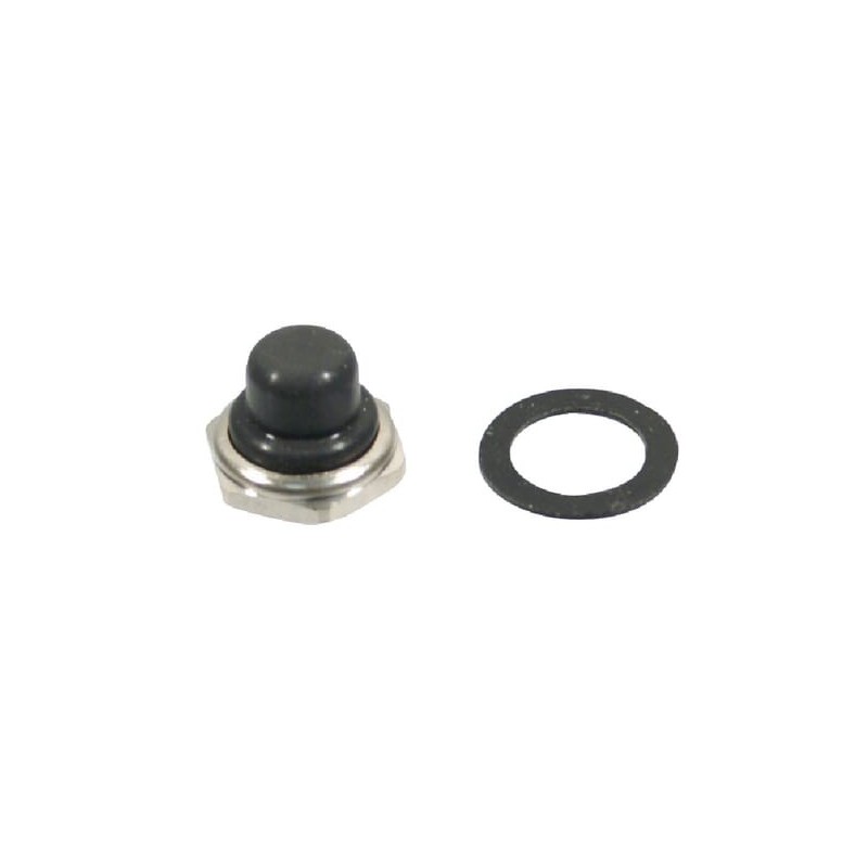 Push switch cap black 12mm - U1654 Push switch cap black 12mm - U1654
