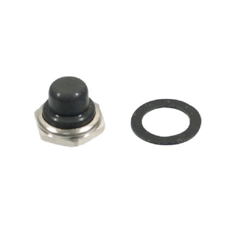 Push switch cap black 12mm - U1654