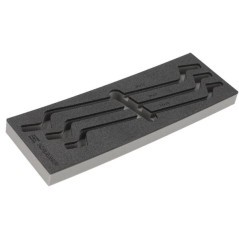 Moduł piankowy pusty, zestaw kluczy oczkowych dwustronnych 3 szt. 22-32 mm - TT851502