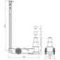 Pneumatic jack 50T - TRA502A
