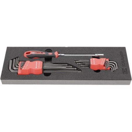 Hex and Torx key set 18 pcs - TT808002