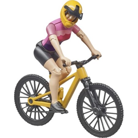 Mountain bike with cyclist - U63111