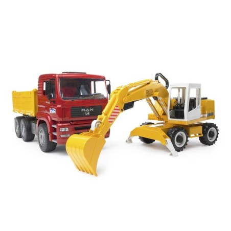 MAN Kipplastwagen mit Mobilbagger - U02751