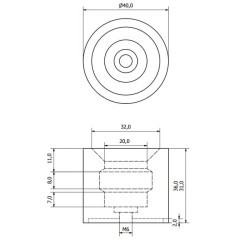 Rubber door stopper outer part - TX4730