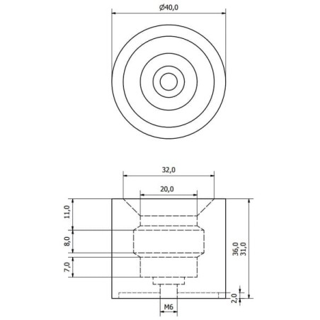 Rubber door stopper outer part - TX4730