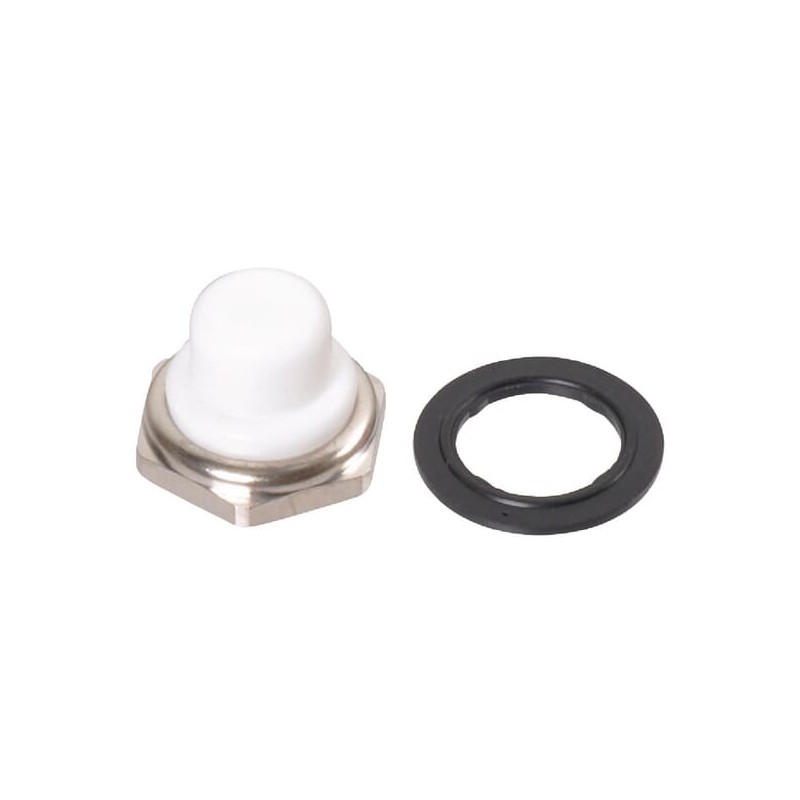 Push switch cap 12 mm white - U16547 Push switch cap 12 mm white - U16547